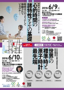 時間学公開学術シンポジウム2018　チラシ表面